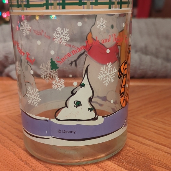 Disney Holiday Glass Jar with Tigger and Snowman - Orange, White, Blue - Picture 3 of 3